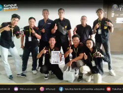 Tim Kelompok Studi Robot Fakultas Teknik Universitas Udayana Raih Juara 1 dan Best Design dalam Lomba Java Robot Nasional