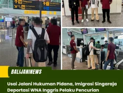 Usai Jalani Hukuman Pidana, Imigrasi Singaraja Deportasi WNA Inggris Pelaku Pencurian