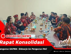 Rapat Konsolidasi Pengurus SAPMA Sidoarjo ke Pengurus PAC