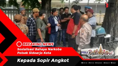 Sosialisasi Bahaya Narkoba Polsek Sidoarjo Kota, Kepada Sopir Angkot