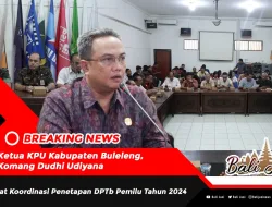 Rapat Koordinasi Penetapan DPTb Pemilu Tahun 2024