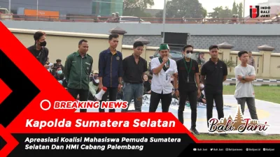 Kapolda Sumsel Apreasiasi Koalisi Mahasiswa Pemuda Sumatera Selatan Dan HMI Cabang Palembang