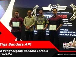 Tiga Bandara AP1 Raih Penghargaan Bandara Terbaik dari INACA