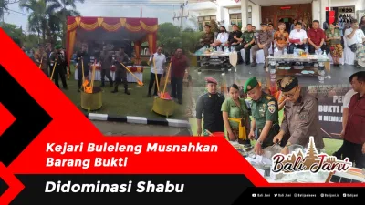 Kejari Buleleng Musnahkan Barang Bukti, Didominasi Shabu