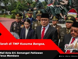 Ziarah di TMP Kusuma Bangsa, Wali Kota Eri: Semangat Pahlawan Terus Membara