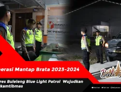 Operasi Mantap Brata 2023-2024, Polres Buleleng Blue Light Patrol Wujudkan Harkamtibmas