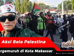 Aksi Bela Palestina Bergemuruh di Kota Makassar
