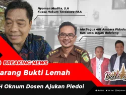 Barang Bukti Lemah, PH Oknum Dosen Ajukan Pledoi