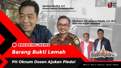 Barang Bukti Lemah, PH Oknum Dosen Ajukan Pledoi