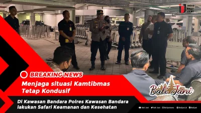 Menjaga situasi Kamtibmas Tetap Kondusif di Kawasan Bandara Polres Kawasan Bandara lakukan Safari Keamanan dan Kesehatan
