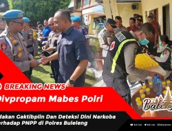 Divpropam Mabes Polri Adakan Gaktibplin Dan Deteksi Dini Narkoba Terhadap PNPP di Polres Buleleng