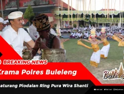 Krama Polres Buleleng, Ngaturang Piodalan Ring Pura Wira Shanti