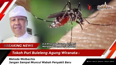 Tokoh Puri Buleleng Agung Wiranata : Metode Wolbachia Jangan Sampai Muncul Wabah Penyakit Baru