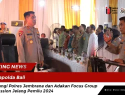 Kapolda Bali Kunjungi Polres Jembrana dan Adakan Focus Group Discussion Jelang Pemilu 2024