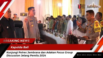 Kapolda Bali Kunjungi Polres Jembrana dan Adakan Focus Group Discussion Jelang Pemilu 2024