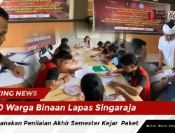 10 Warga Binaan Lapas Singaraja Laksanakan Penilaian Akhir Semester Kejar Paket