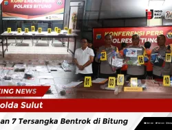 Polda Sulut Tahan 7 Tersangka Bentrok di Bitung