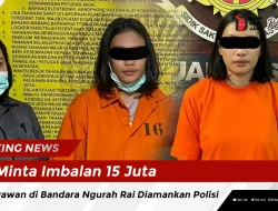 Minta Imbalan 15 Juta, Karyawan di Bandara Ngurah Rai Diamankan Polisi