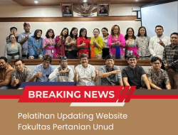 Pelatihan Updating Website Fakultas Pertanian Unud