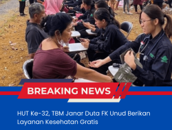 HUT Ke-32, TBM Janar Duta FK Unud Berikan Layanan Kesehatan Gratis