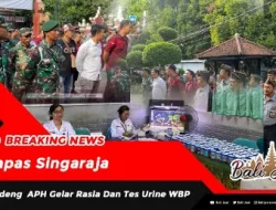 Lapas Singaraja Gandeng APH Gelar Rasia Dan Tes Urine WBP