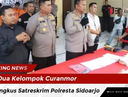 Dua Kelompok Curanmor, Diringkus Satreskrim Polresta Sidoarjo