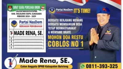 Made Rena, SE : Caleg Dari Partai Nasdem Dapil Kecamatan Sukasada Siap Berjuang Membangun Buleleng