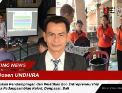 Dosen UNDHIRA Melakukan  Pendampingan dan Pelatihan Eco Entrepreneurship Di Desa Padangsambian Kelod, Denpasar, Bali