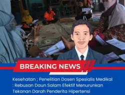 Penelitian Dosen Spesialis Medikal : Rebusan Daun Salam Efektif Menurunkan Tekanan Darah Hipertensi