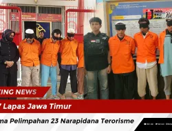 7 Lapas Jawa Timur Terima Pelimpahan 23 Narapidana Terorisme