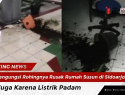 Pengungsi Rohingnya Rusak Rumah Susun di Sidoarjo, Diduga Karena Listrik Padam