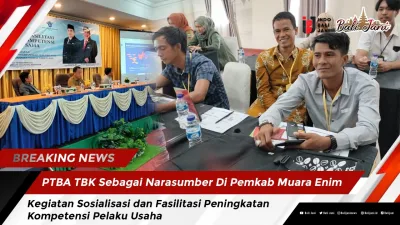 PTBA TBK Sebagai Narasumber Di Pemkab Muara Enim Kegiatan Sosialisasi dan Fasilitasi Peningkatan Kompetensi Pelaku Usaha