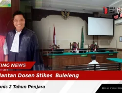 Mantan Dosen Stikes Buleleng, Divonis 2 Tahun Penjara