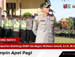 Kapolres Buleleng AKBP Ida Bagus Widwan Sutadi, S.I.K, M.H., Pimpin Apel Pagi