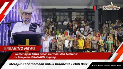 Wamenag RI Bawa Pesan Harmoni dan Toleransi di Perayaan Natal IAKN Kupang: Merajut Kebersamaan untuk Indonesia Lebih Baik