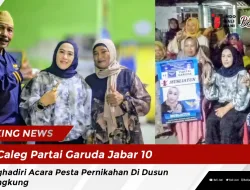 Caleg Partai Garuda Jabar 10 Menghadiri Acara Pesta Pernikahan Di Dusun Cikangkung