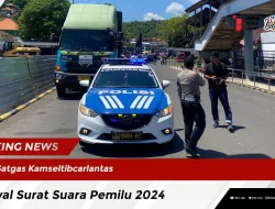 Satgas Kamseltibcarlantas Kawal Surat Suara Pemilu 2024