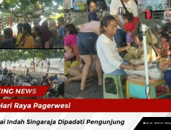 Hari Raya Pagerwesi Pantai Indah Singaraja Dipadati Pengunjung
