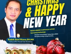 Ketua DPC Peradi Buleleng KDR, Sampaikan Ucapan Selamat Natal dan Tahun Baru