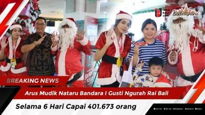 Arus Mudik Nataru Bandara I Gusti Ngurah Rai Bali Selama 6 Hari Capai 401.673 orang