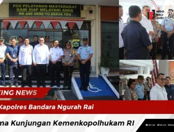 Kapolres Bandara Ngurah Rai Terima Kunjungan Kemenkopolhukam RI