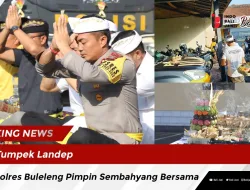 Tumpek Landep, Kapolres Buleleng Pimpin Sembahyang Bersama