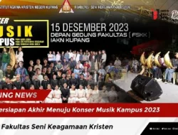 Persiapan Akhir Menuju Konser Musik Kampus 2023 Oleh Fakultas Seni Keagamaan Kristen