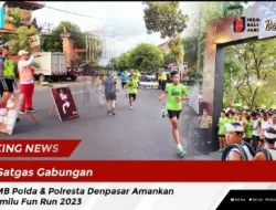 Satgas Gabungan OMB Polda & Polresta Denpasar Amankan Pemilu Fun Run 2023