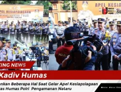 Kadiv Humas Tekankan Beberapa Hal Saat Gelar Apel Kesiapsiagaan Satgas Humas Polri Pengamanan Nataru