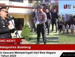 Wakapolres Buleleng Pimpin Upacara Memperingati Hari Bela Negara ke-75 Tahun 2023