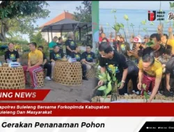 Kapolres Buleleng Bersama Forkopimda Kabupaten Buleleng Dan Masyarakat, Aksi Gerakan Penanaman Pohon