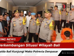 Perkembangan Situasi Wilayah Bali, Kapolda Bali Kunjungi Mako Polresta Denpasar