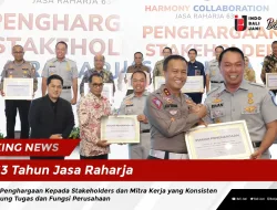 63 Tahun Jasa Raharja Berikan Penghargaan Kepada Stakeholders dan Mitra Kerja yang Konsisten Mendukung Tugas dan Fungsi Perusahaan