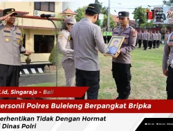 Personil Polres Buleleng Berpangkat Bripka Diberhentikan Tidak Dengan Hormat Dari Dinas Polri